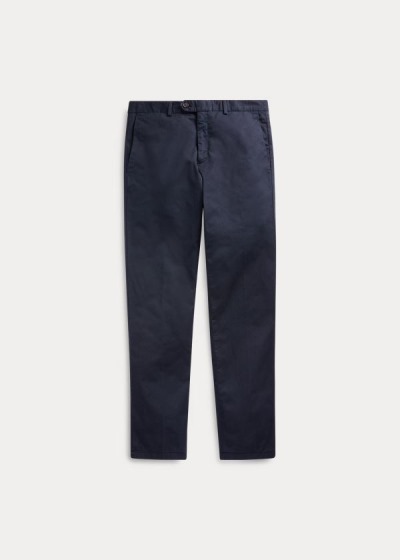 Pantalones Chinos Ralph Lauren Hombre Azul Marino - Slim Fit Stretch - VUFBD6583